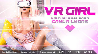 Virtual Real Porn Cayla Lyons Watches Porn And Fucks A Pink Vibrator