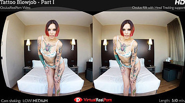Virtual Real Porn Tattoo Blowjob I