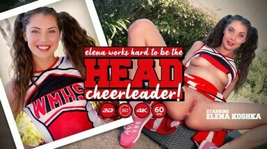 Lethal Hardcore VR Elena Works Hard to Become the Head Cheerleader