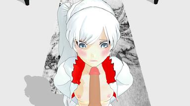  RWBY Weiss BJ First Taste of Cock Hentai