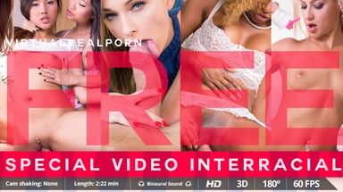 Virtual Real Porn FREE Special Video Interracial VR Porn Compilation