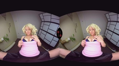 Czech VR Fetish Licky Lex FaceSitting CloseUp of Beautiful Blond