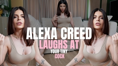  Alexa Creed Laughs at your tiny cock