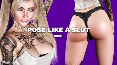  Pose Like a Slut - Nikki CGI Hentai 3D