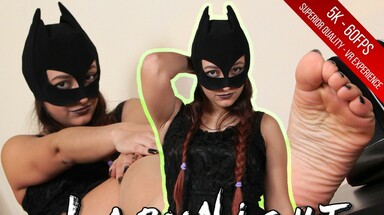  Stunningly beautiful LadyNight teasing you with her silky feet