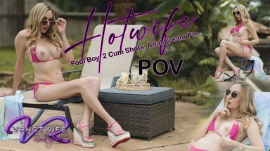  POV Hotwife Anal With the Poolboy