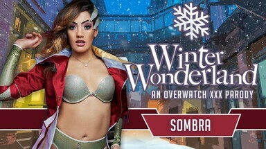 VRCosplayX Overwatch Sombra Xmas A XXX Parody