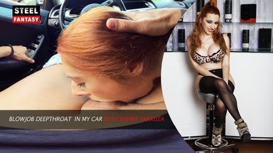  Blowjob Deepthroat in my car with Safira