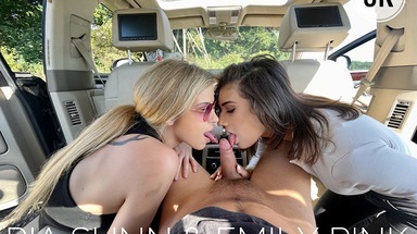  BlowJob In The Car With Hitchhikers
