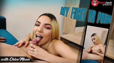 VRPornJack Chloe Moon - My First VR Porn