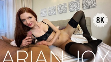  Arian Joy: Lady in Black Lingerie - Sexy Blowjob and Hardcore Sex