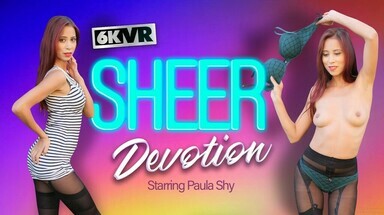 Stockings VR Sheer Devotion with Paula Shy
