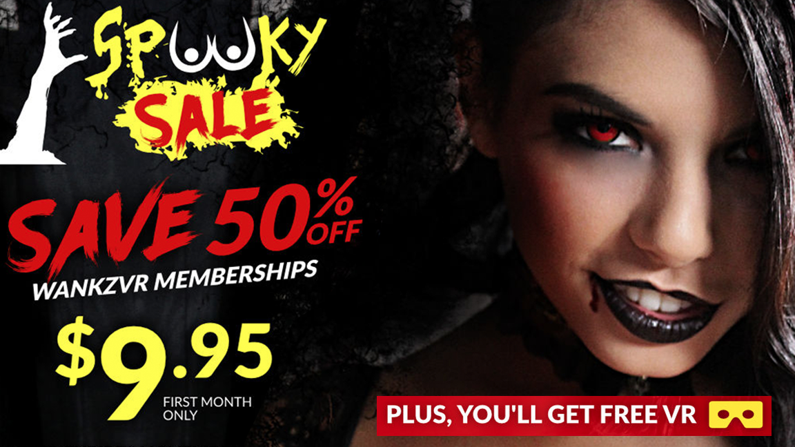 WankzVR Spooky Sale, Discounted Membership and FREE VR Goggles
